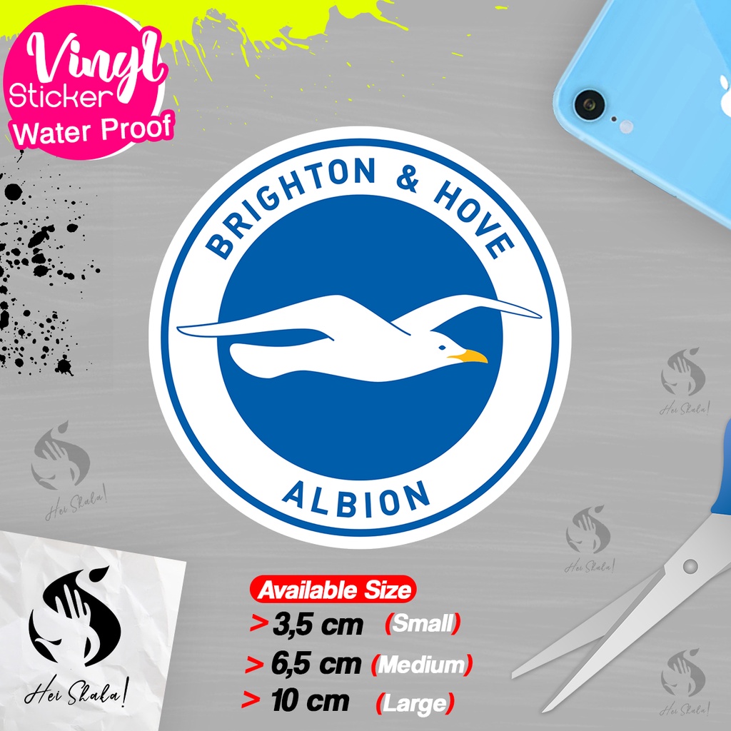 

Stiker Brighton And Hove Albion Klub Sepak Bola Liga Inggris Bahan Vinyl Anti Air