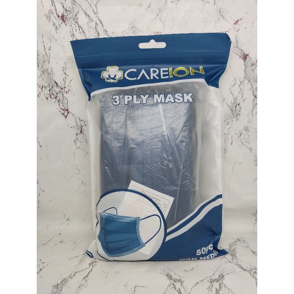 MASKER 3PLY CAREION WARNA ISI 50 LEMBAR