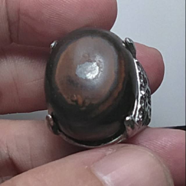 Cincin Akik Tigereye Puser Bumi Badar Besi