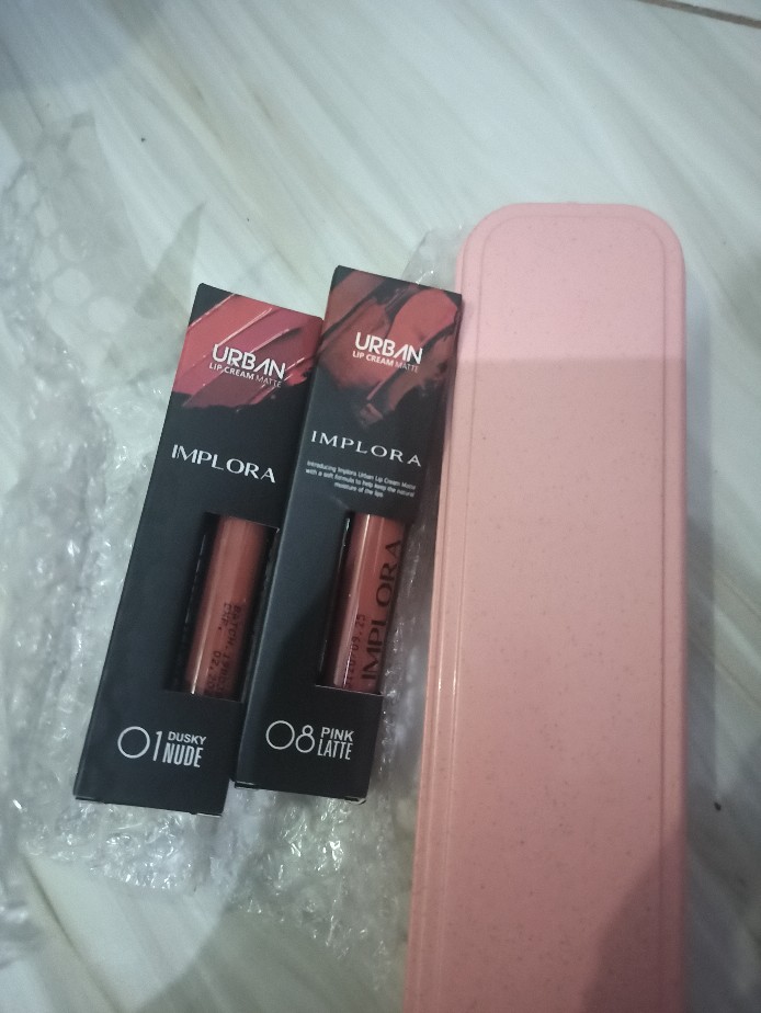 Sendok Garpu Sumpit Portabel Set Travel Cantik Bahan Jerami Gandum (ada Kotak Kerdusnya)