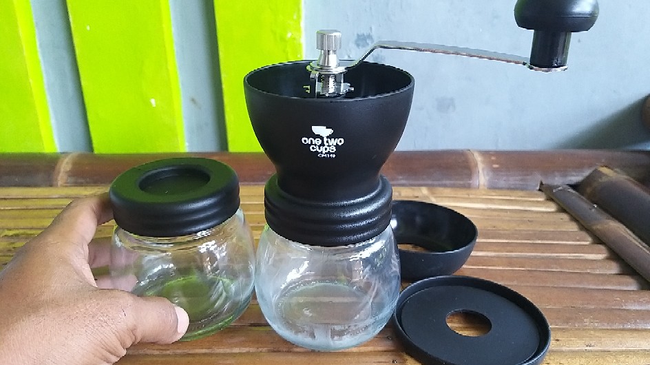 Ceramic Coffee Mill Grinder Gilingan Kopi Manual Burr Bahan Keramik