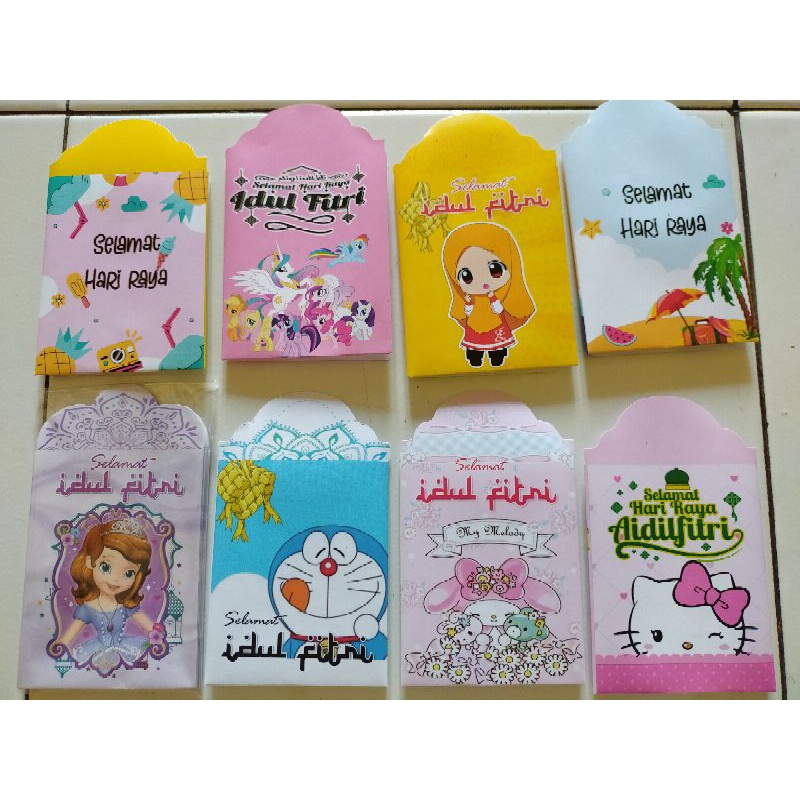 

Amplop lebaran ukuran medium. kertas glossy.BISA PILIH MOTIF