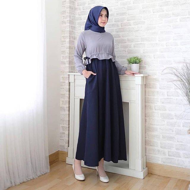 FRILLA DRESS - Baju Gamis Wanita Terbaru / Busana Muslim Kekinian / Gaun Panjang Kondangan Murah