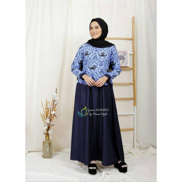 Gamis KORPRI / baju kerja / gamis kerja / batik korpri / baju dinas / batik dinas / seragam korpri