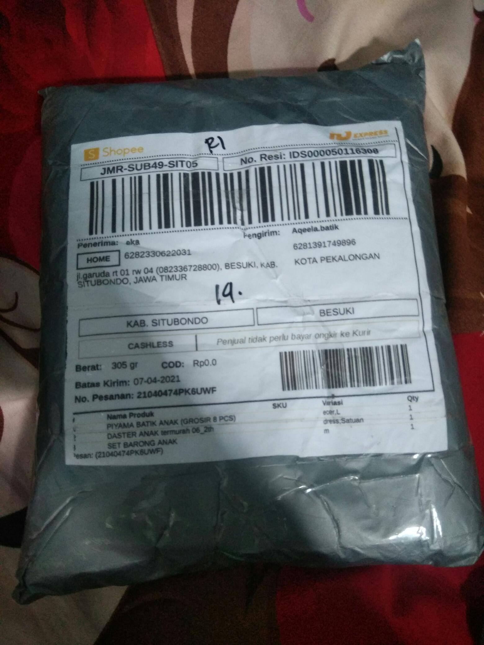 Piyama Batik Anak (grosir 8 Pcs)