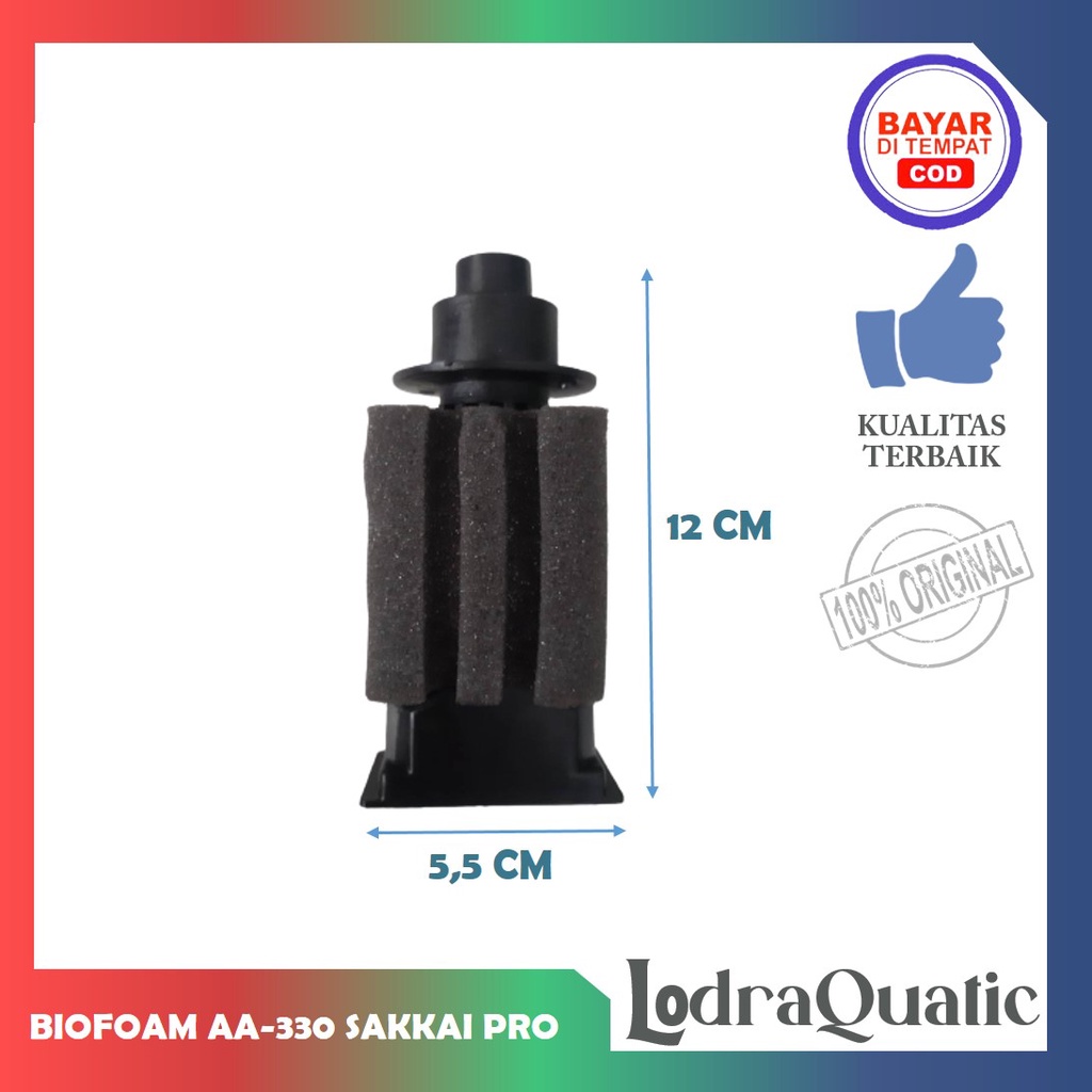 MINI SPONGE FILTER SAKKAI PRO AA-330 BIOFOAM FILTER AQUARIUM MINI BIO FOAM SAKKAI PRO BIOFOAM KECIL FILTER AERATOR BIOFOAM MINI