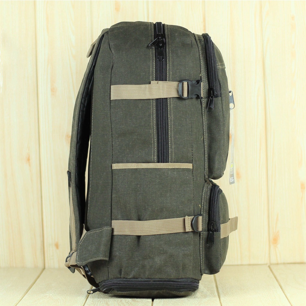 Tas Ransel Kanvas Distro Susun Rebound Coklat Muda Pria Wanita Original Murah Kerja Jumbo Simpel Backpack Kanvas Tas Ransel Punggung Pria Bahan Kanvas Besar Outdoor Gaul Terbaru Kuat Awet