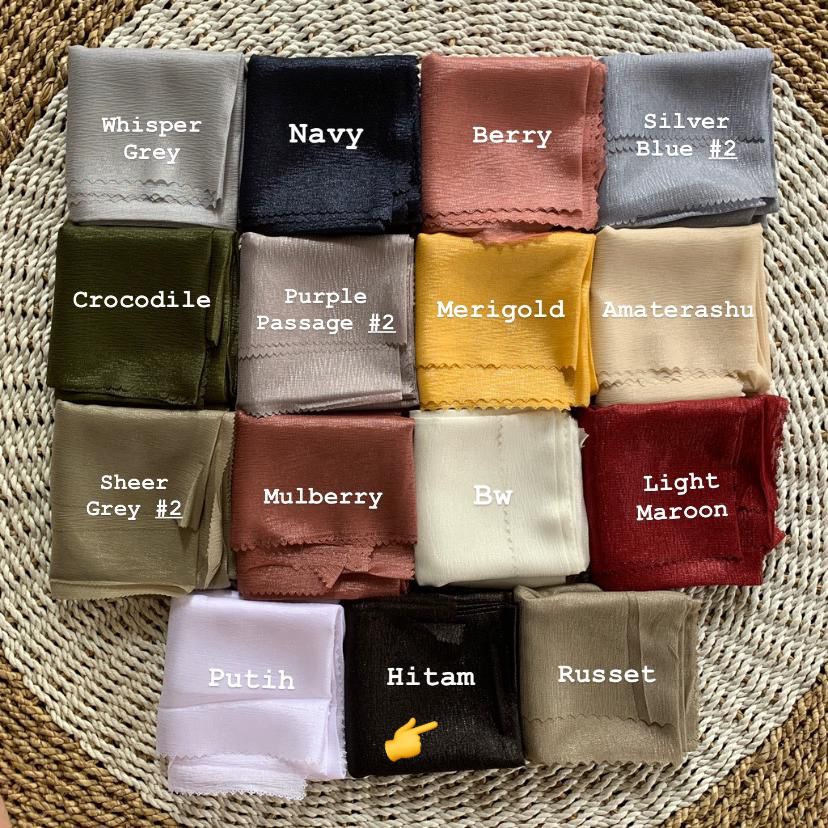 Jilbab Segi empat OSKARA by Azara part 2-HITAM sandiprima