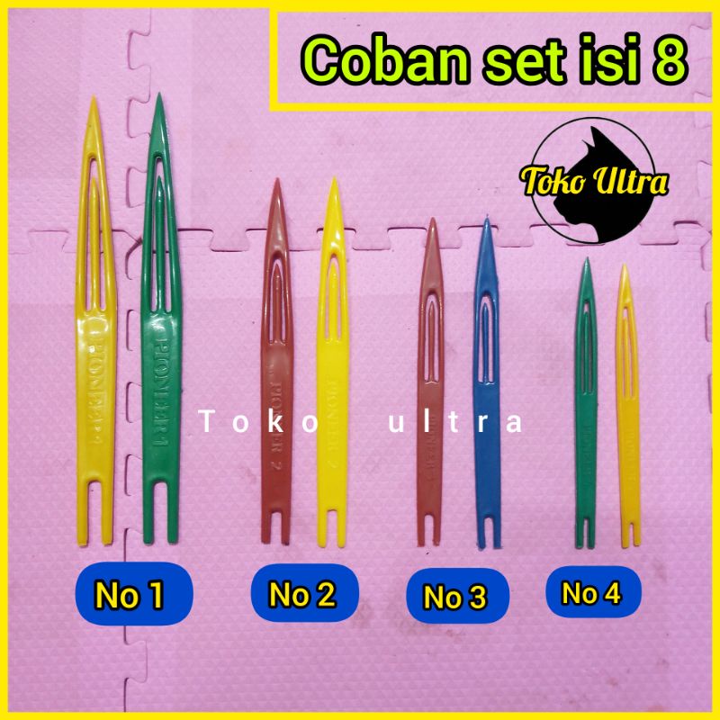 COBAN NO 1 2 3 4 (ISI 8) / CUBAN / ALAT RAJUT JARING / JARUM JARING / COBAN PIONER / COBAN NO 1 / COBAN NO 2 / COBAN NO 3 / COBAN NO 4 / ALAT SULAM JALA IKAN / JARUM JALA IKAN