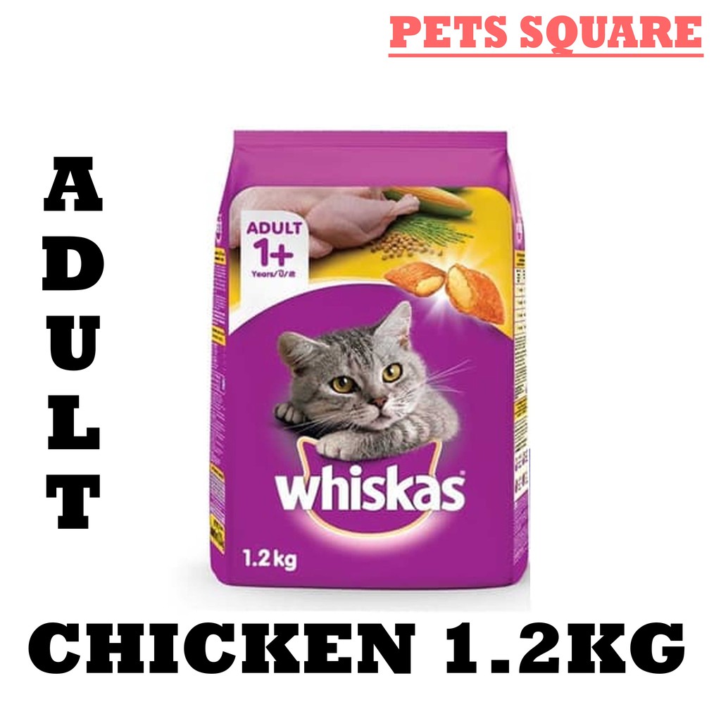 WHISKAS ADULT CHICKEN 1.2KG