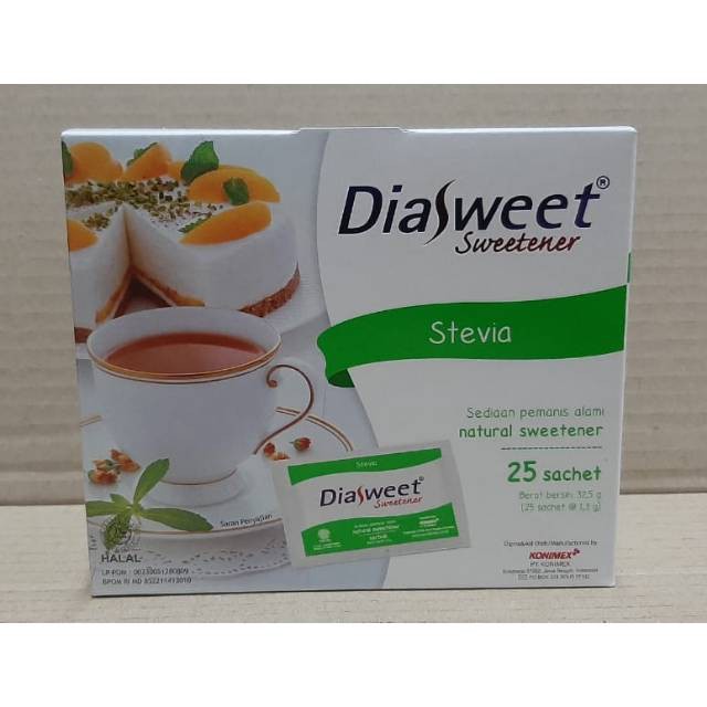 Diasweet Sweetener Stevia Dus Isi 25 Sachet