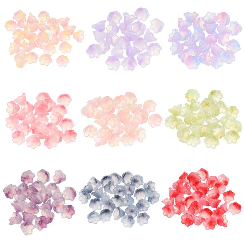SUYO 50pcs / Lot Flower Beads Jewelry Ornament Handmade Hairpin