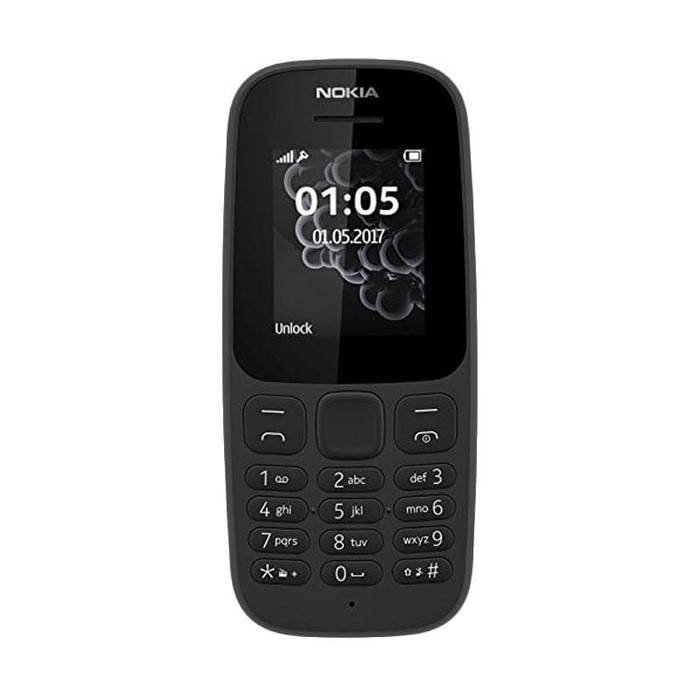 ORIGINAL (ASLI) HP Nokia 105 Dual SIM 2017 Handphone Garansi Resmi