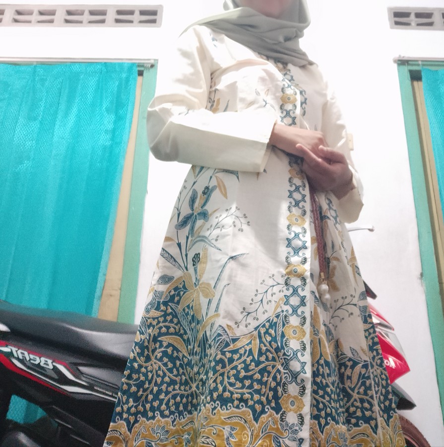 Tunik Batik Belah Depan Jumbo S M L Xl Xxl 3xl 4xl