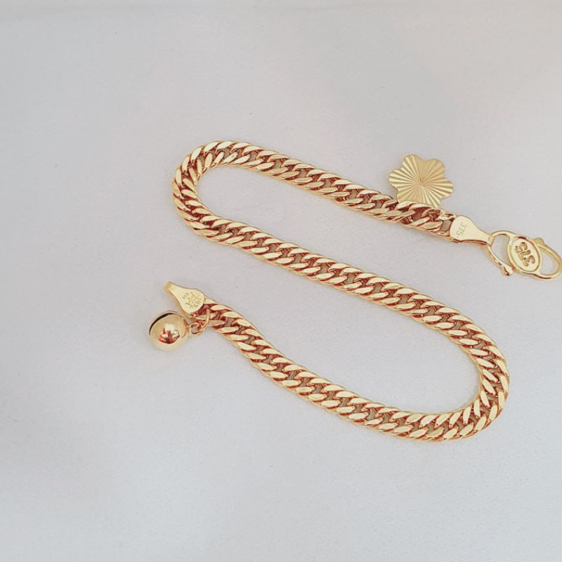 gelang sisik naga mas asli kadar 375