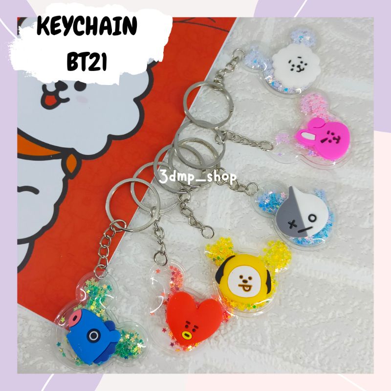 Gantungan ganci bt21 mang tata chimmy van cooky rj