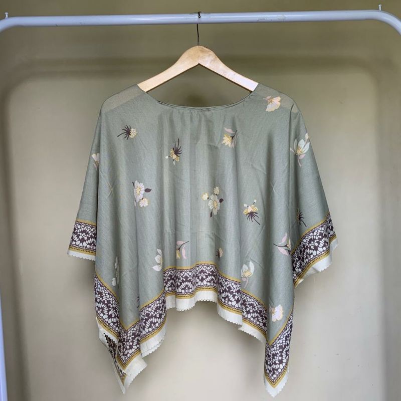 Outer kimono scraf premium-zea sage