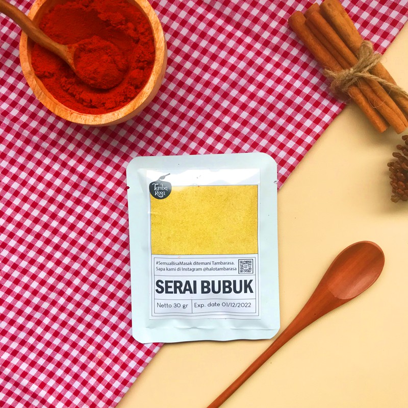 

Serai Bubuk 30gr Ready to Gosend Grabsend Sameday Tambarasa