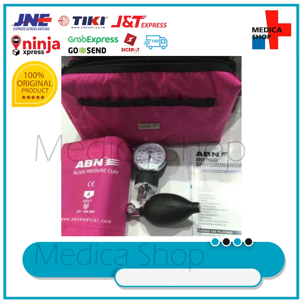 Tensimeter aneroid ABN Spectrum Tensi pink hot Jarum Pegas DEWASA