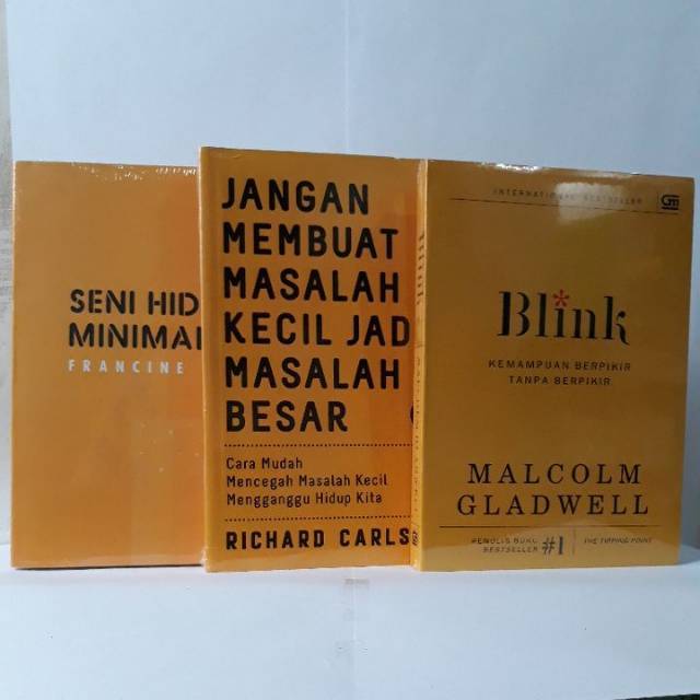 Buku Motivasi. Blink Seni Hidup Minimalis Jangan Membuat Masalah Kecil Jadi Masalah Besar. ILY from