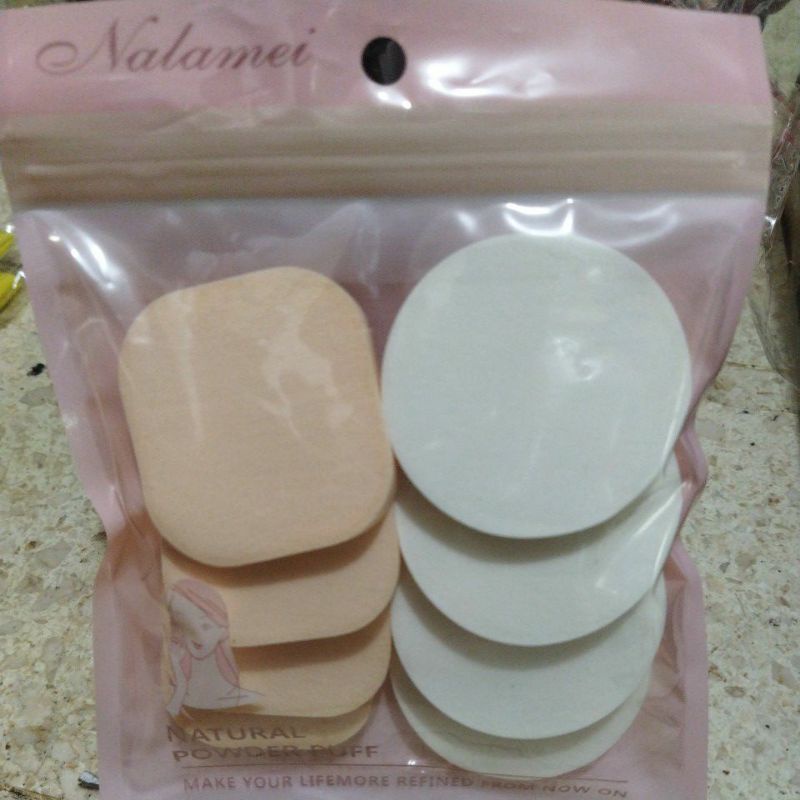 8in1 / Set - Sponge bedak / applicator sponge / Rembuk bedak / Sopnge blender / Spnge Bedak / Sponge Make Up