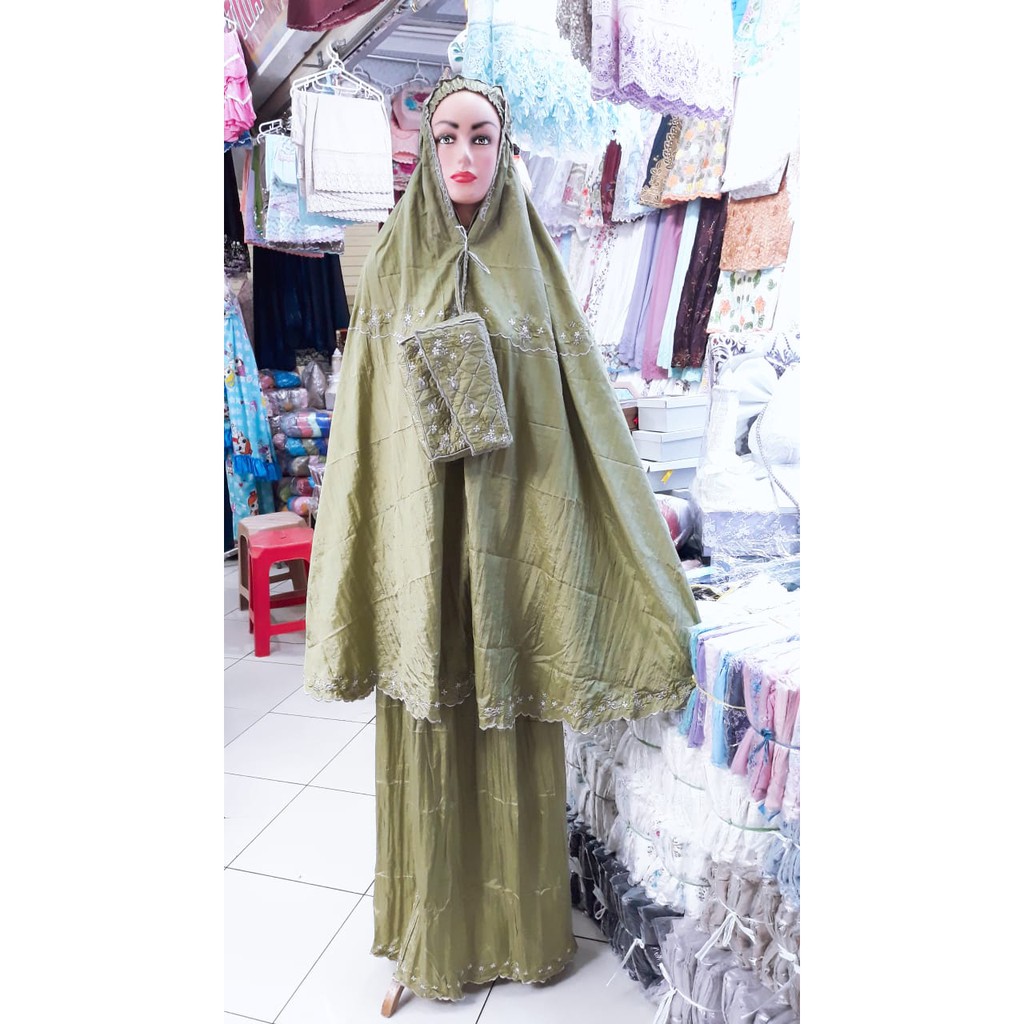Mukena Parasut Bordir