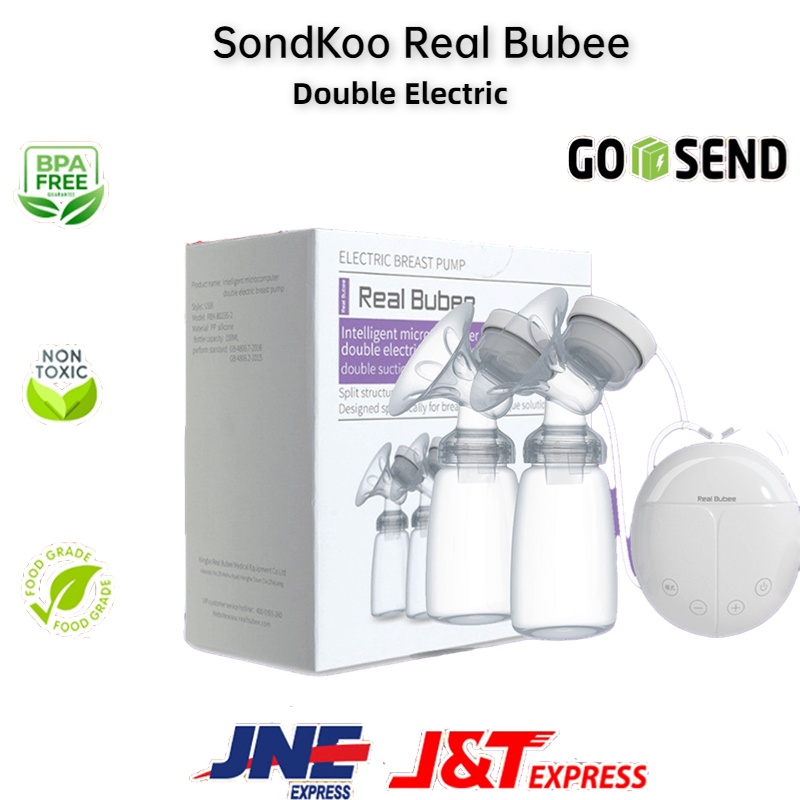 SondKoo Real Bubee Double Breast Pump Breast Pumping Handsfree Dual Pompa Asi Electrik