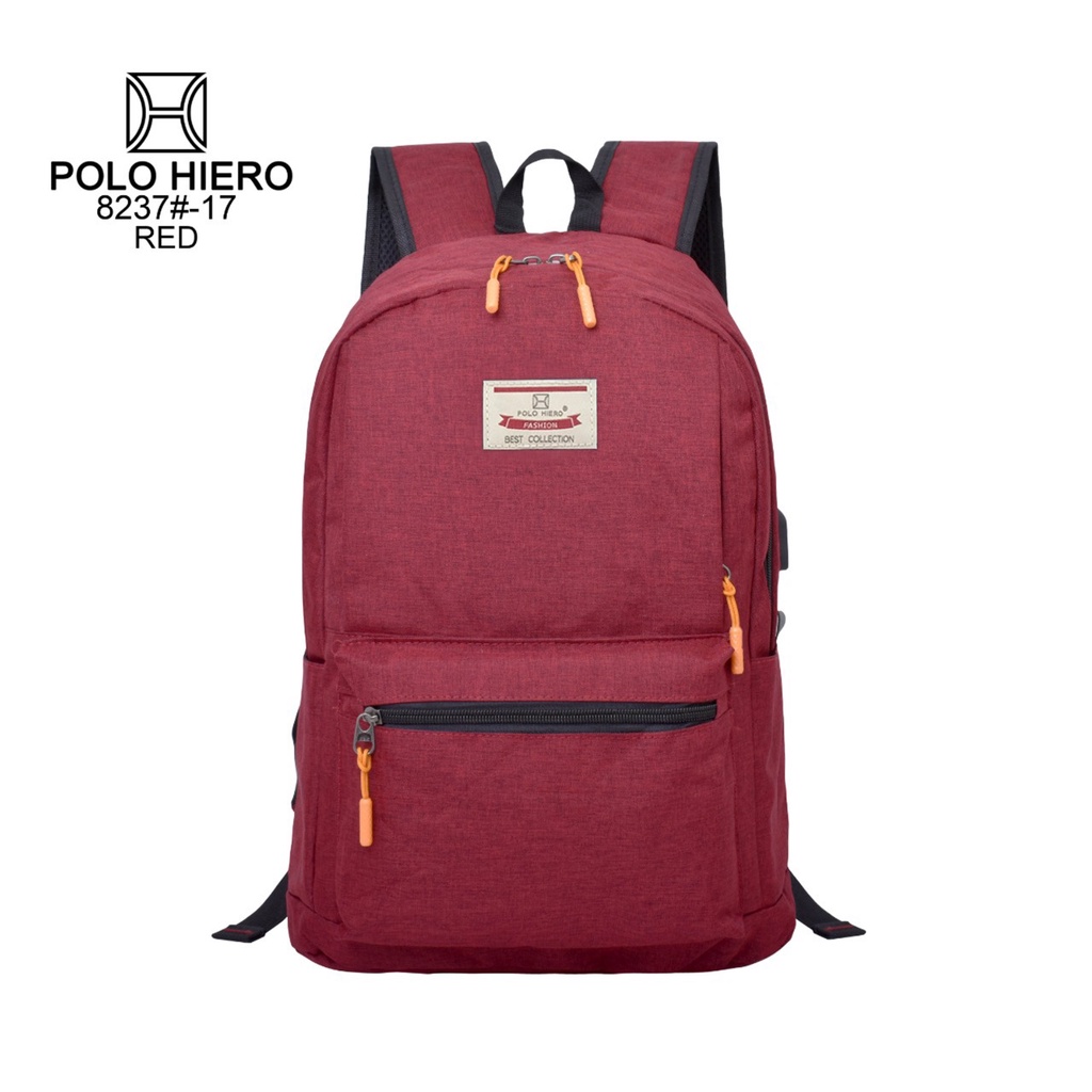 Tas Ransel Polo Hiero 8237 [Free Kabel USB,Free Rain Cover]