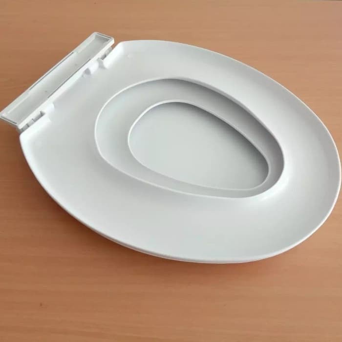 tutup closet duduk techplas 2in1 ( toilet cover all tipe )