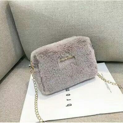 CIO Tas Import Tas Selempang Wanita Lucu Bulu Gaya Unik MICHELE STEIN Tas Doctor Hand Bag CIODF68 Mini Slingbag Korea BISA COD