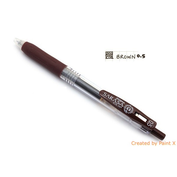 

ATK0278SR JJ15E BROWN 0.5 Pen Zebra Sarasa Clip Gel Ink warna cokelat coklat