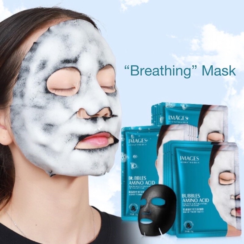 IMAGES AMINO ACID BUBBLES FACIAL MASK /MASKER WAJAH BUBBLE
