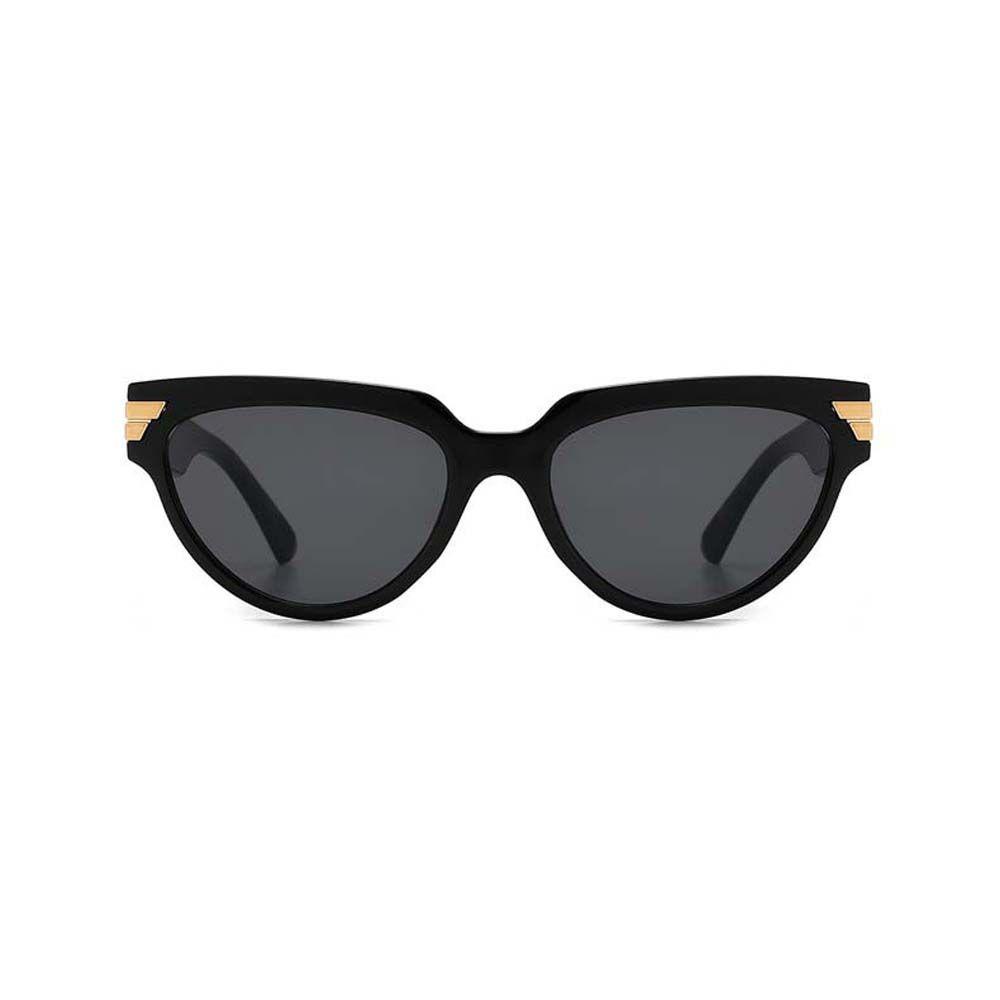 Mxbeauty Kacamata Hitam Mata Kucing Punk Hip Pop Vintage Anti-UV UV400 Bingkai Kecil Square Polygon Sunglasses