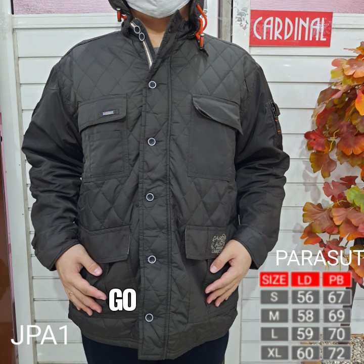 JPA CARDINAL JAKET PARASUT Cowok Casual Jaket Pria Keren Jaket Kekinian