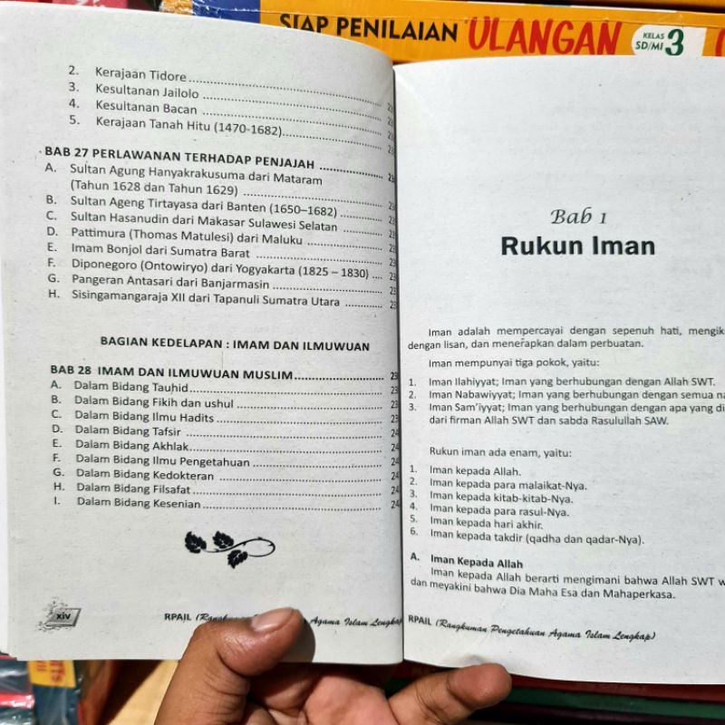 Buku RPAIL Untuk SD, SMP, SMA dan UMUM : Rangkuman Pengetahuan Agama Islam Lengkap