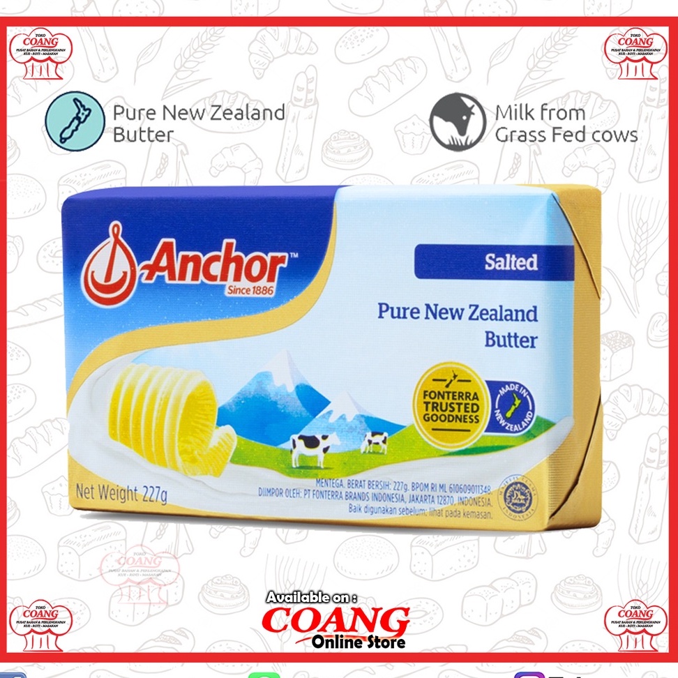 

ANCHOR BUTTER SALTED 227 GR