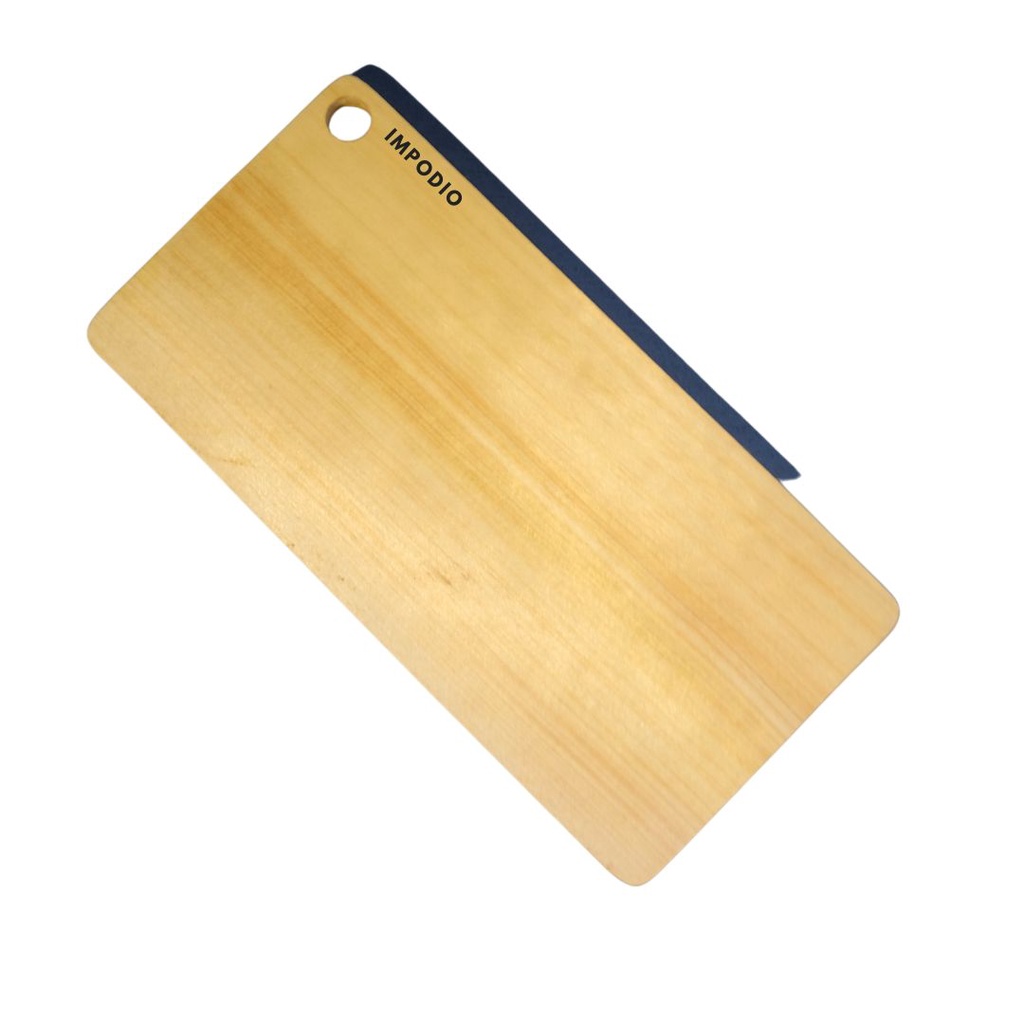 IMPODIO Talenan kayu kotak plong / wooden cutting board 30x15cm