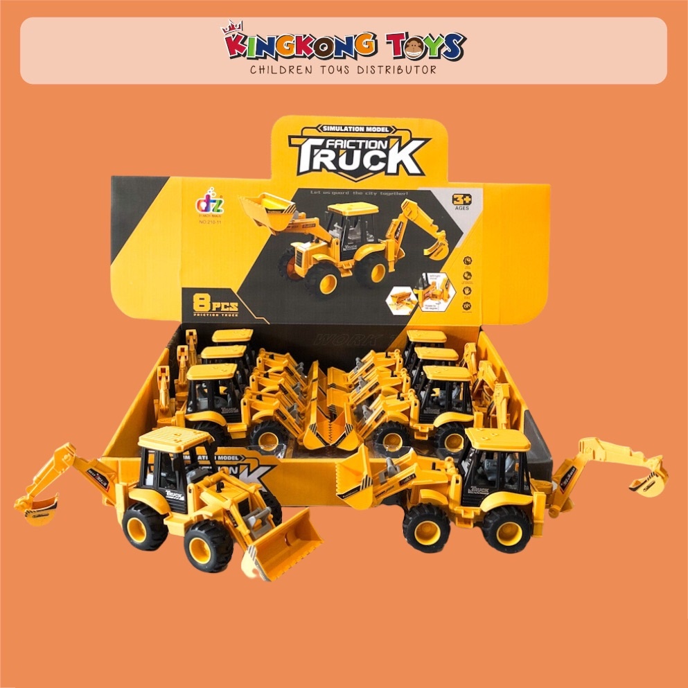 MAINAN DIECAST TRUCK KONSTRUKSI EXCAVATOR / MOBIL KOLEKSI TRUK BESI / MAINAN EXCAVATOR FRICTION
