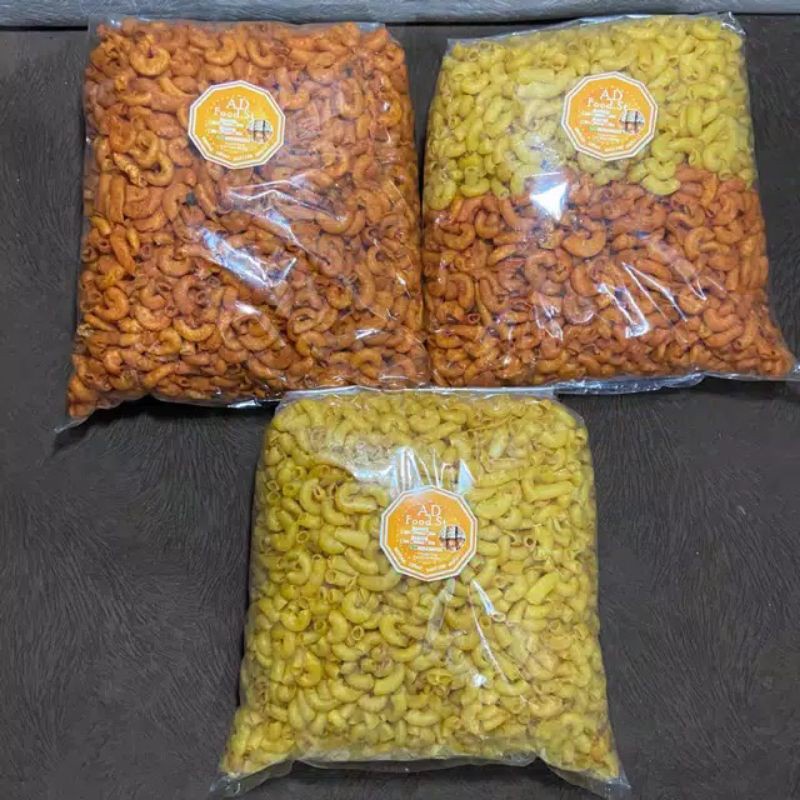 

Ready stok Makaroni 1 kg, Original, pedas, mix