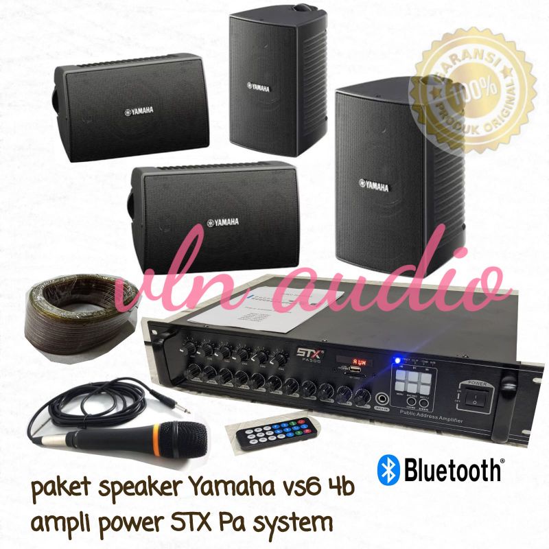 Paket soundsystem ampli STX PA +  speaker YAMAHA VS6 4BH  ORIGINAL