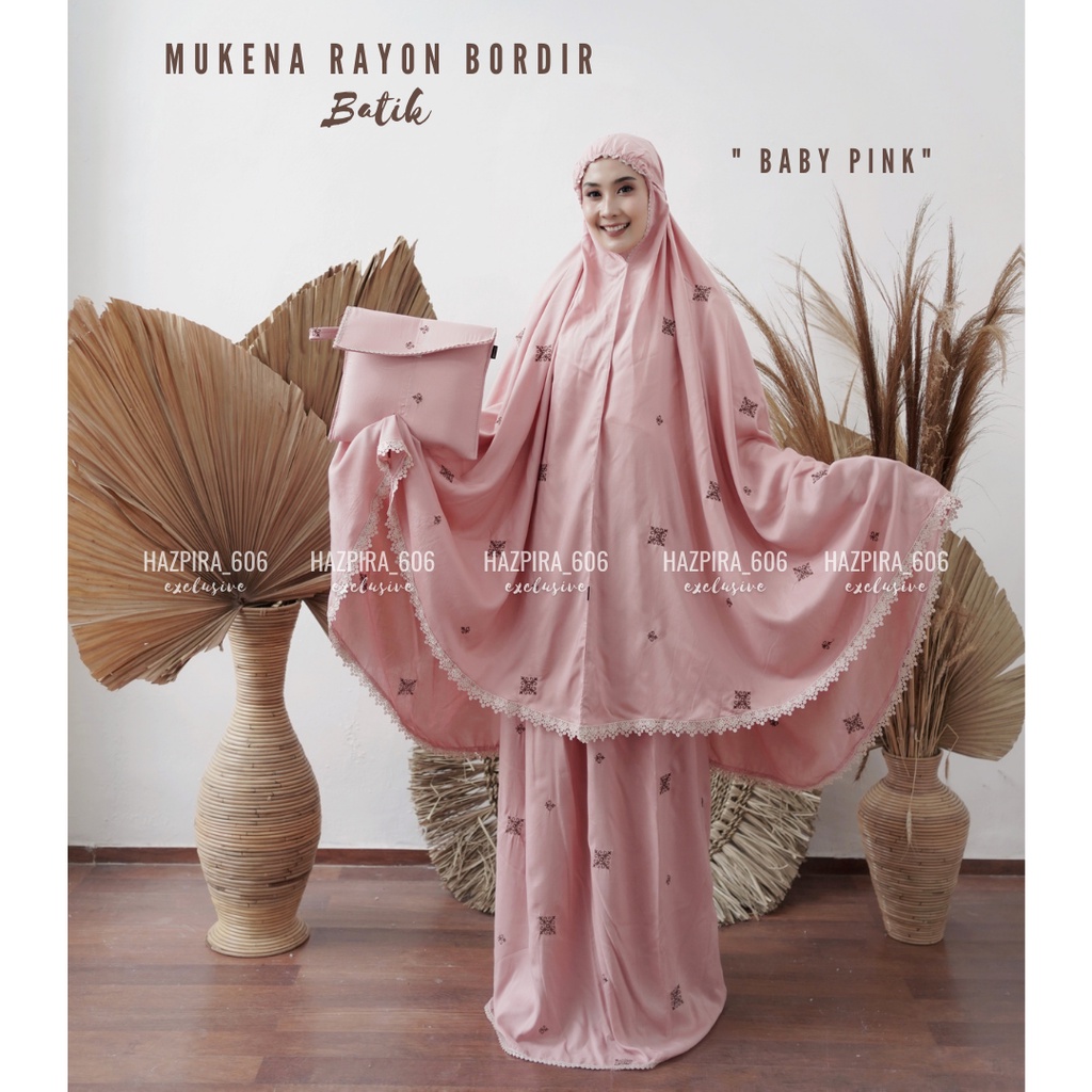 MUKENA DEWASA KATUN RAYON BORDIR BATIK JUMBO