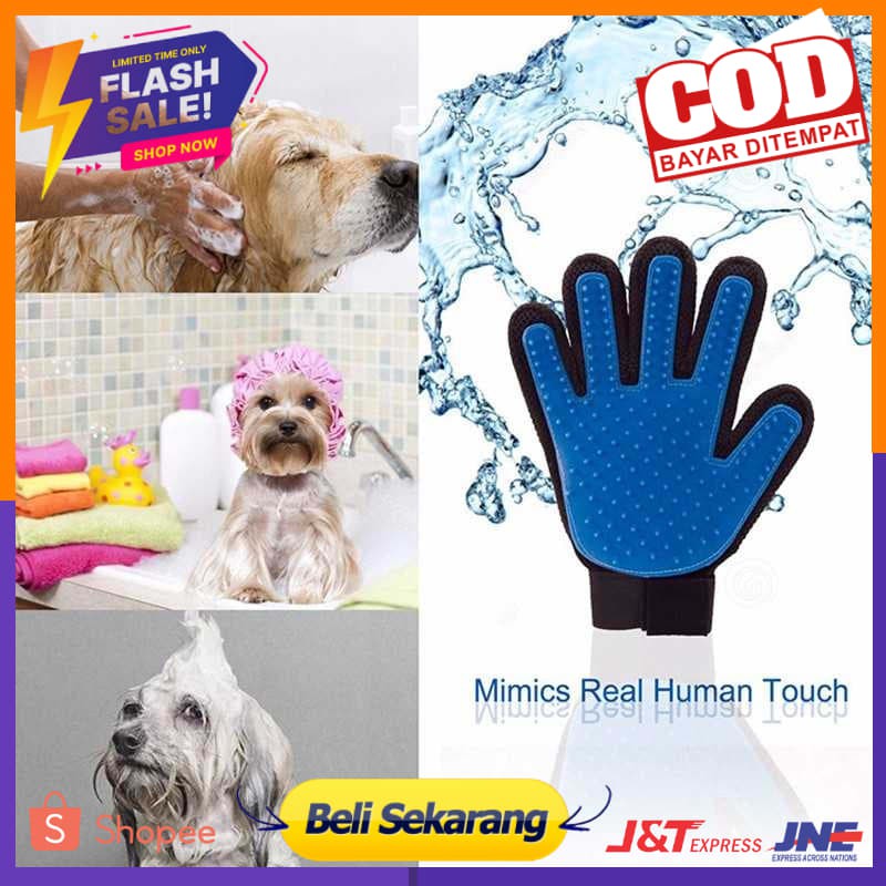 NICREW Sarung Tangan Pijat Grooming Anjing - CWST1