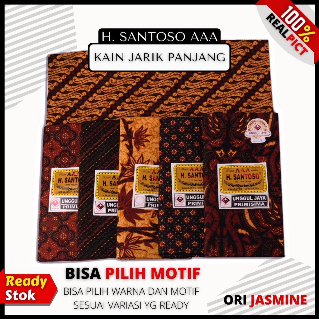 Kain batik meteran katun solo murah premium tulis jarik melahirkan batik katun halus SANTOSO AAA