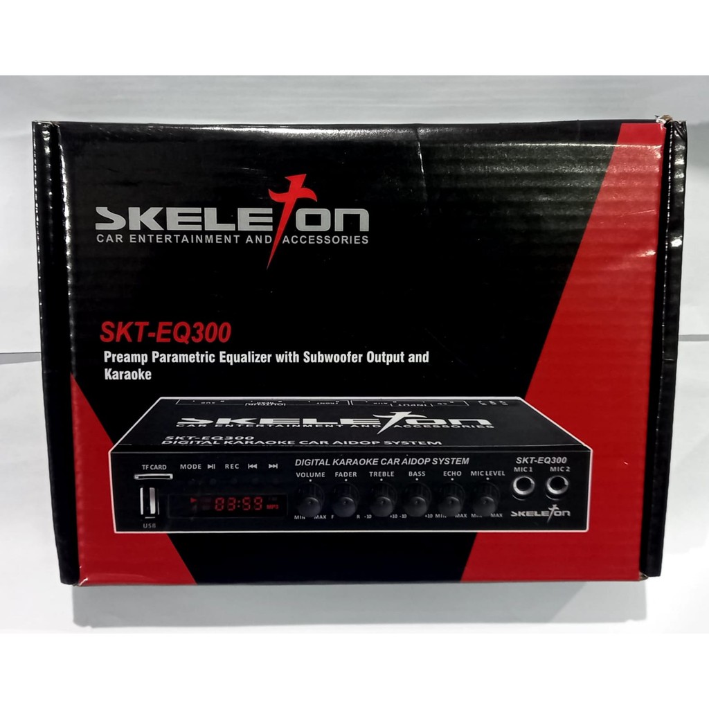 Skeleton Parametric Equalizer Preamp Karaoke Bluetooth SKT-EQ300