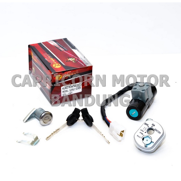KUNCI KONTAK SET SUPRA X 125 NEW BATMAN YUZAKA PLUS JOK