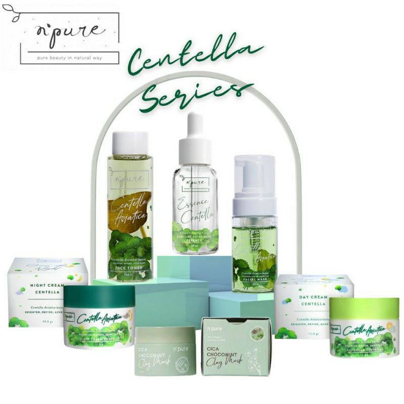 NPURE CENTELLA ASIATICA SERIES - Toner - Essence - Serum - Clear Pad - Cream -  ClayMask - Sheetmask