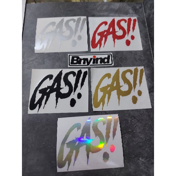 STICKER GAS CUTTING