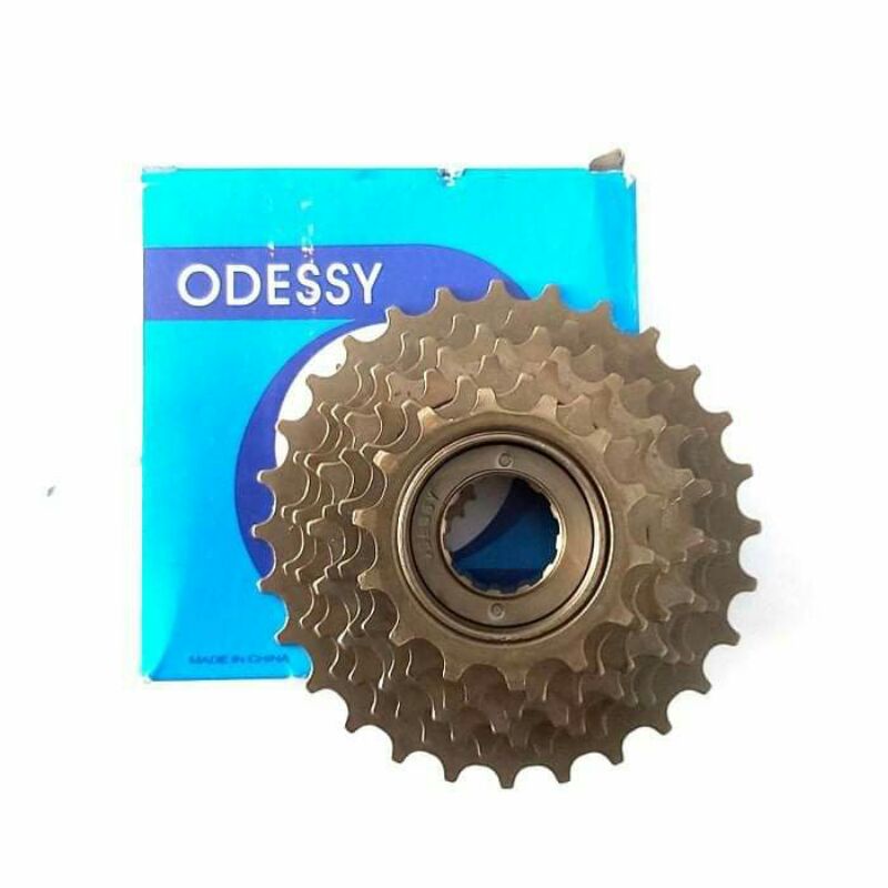 Gir Freewheel Gear Susun belakang Sprocket 7 Speed Sepeda 7s Odessy