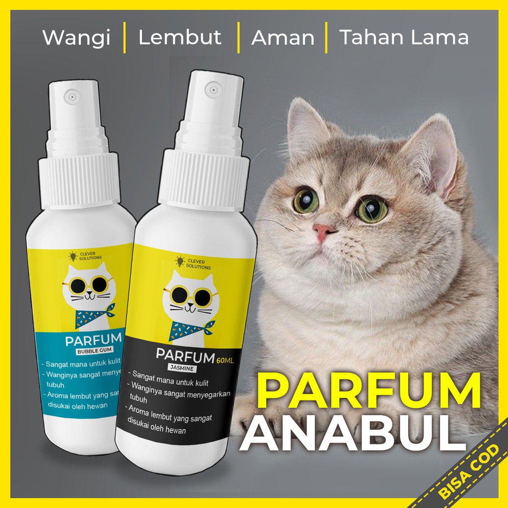 Parfum Kucing Kelinci Hamster Sugar Glider Pelembut Bulu Premium Wangi Tahan Lama 60ML