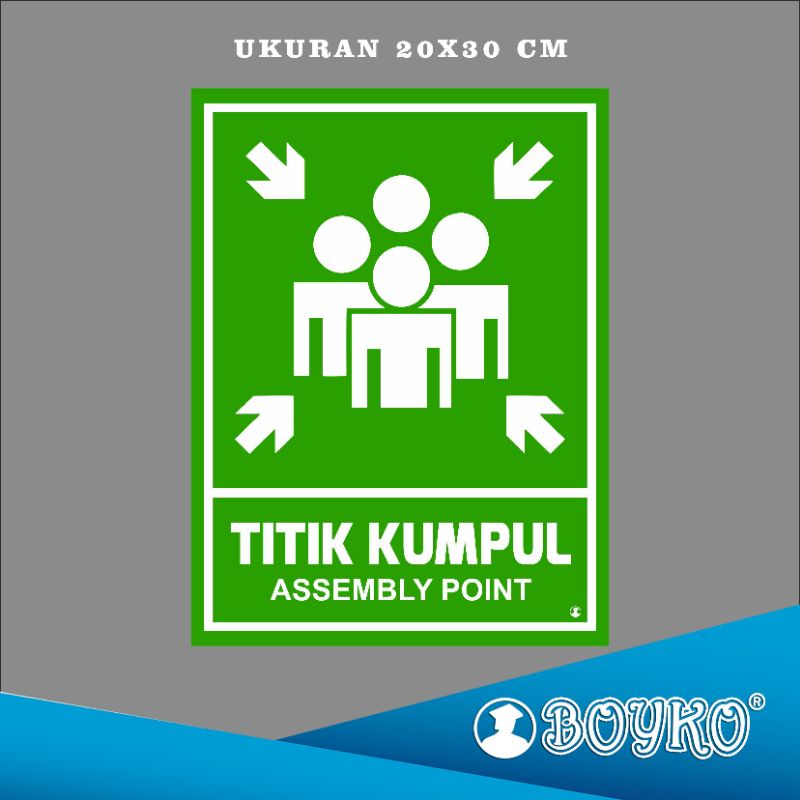 

Acrylic Sign / papan nama / label acrylic Titik kumpul